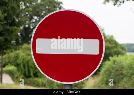 Kein Eintrag-Straßenschild Stockfoto