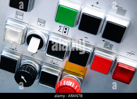 Control panel knobs Stockfoto