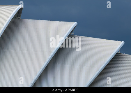 Das Gebäude am Ufer des River Clyde Glasgow SECC Gürteltier Stockfoto