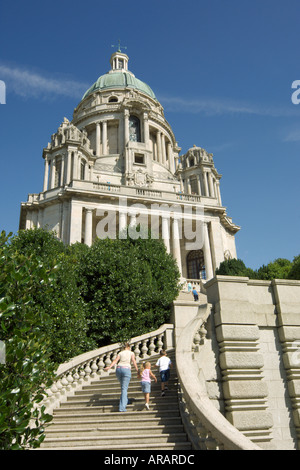 Die Treppenstufen, die Ashton Memorial Lancaster Lancashire Stockfoto