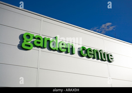 Garten-Center anmelden Homebase Shop Stockfoto