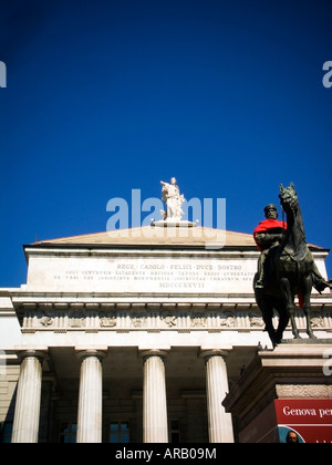 Theater Carlo Felice Genua Ligurien Italien Stockfoto