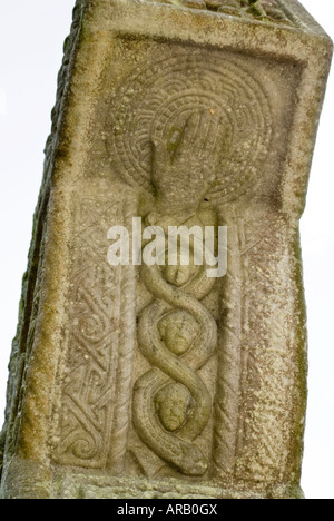 die Nordseite, Muiredach Kreuz, Kloster von Monasterboice, Irland Stockfoto