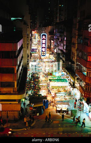 Temple Street Market, Hongkong, China Stockfoto