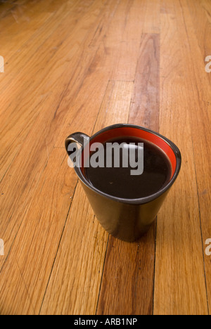 Solo-Kaffee im Weitwinkel. Stockfoto