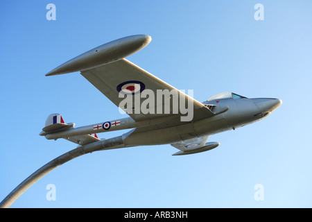 De Havilland DH 112 Venom, Wantage und Grove. Um 2005. Schaden bt Sturm eunice 2022 Stockfoto