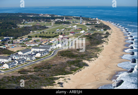 Luftaufnahme des Fort Story Virginia Beach Virginia Stockfoto