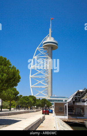 Torre Vasco da Gama, Park der Nationen, Lissabon, Portugal Stockfoto