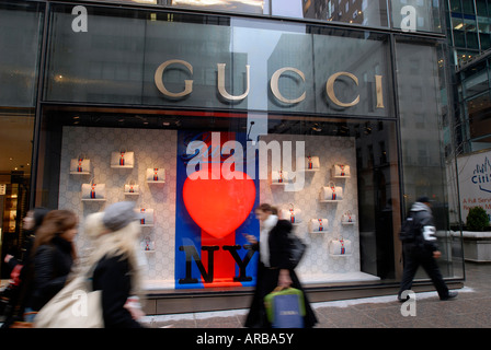 Der neue Gucci-Store im Trump Tower auf der Fifth Ave Stockfoto