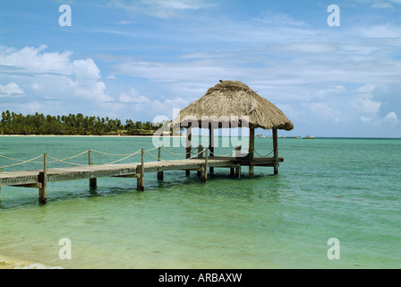 Geographie/Reisen, Fidschi, Mamanuca Inseln, Malolo Lailai Island, Strände, Steg, Plantation Island Resort, Additional-Rights - Clearance-Info - Not-Available Stockfoto
