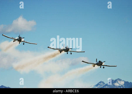 Aerial Topdressing Aerobatic Anzeige Mannschaft Cresco Fletcher Flugzeuge Stockfoto