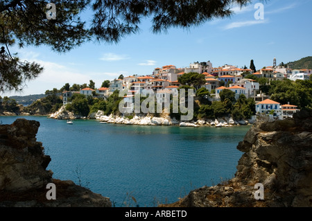 Skiathos Altstadt auf der Insel Skiathos Griechenland Stockfoto