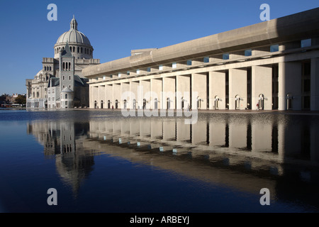 Erste Kirche von Christ, Wissenschaftler. Christian Science Plaza, Back Bay, Boston, Massachusetts, USA Stockfoto