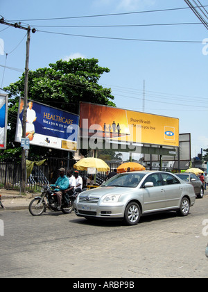 Allgemeinen Straßenbild, Victoria Island, Lagos, Nigeria Stockfoto