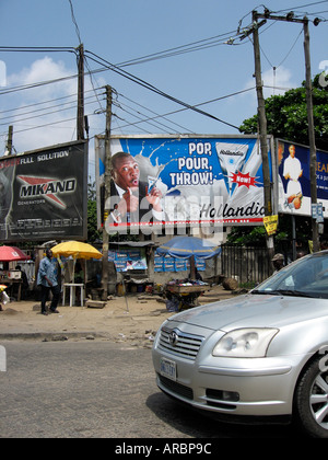 Allgemeinen Straßenbild, Victoria Island, Lagos, Nigeria Stockfoto