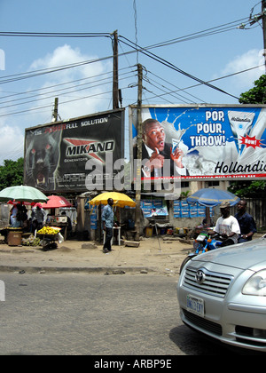 Allgemeinen Straßenbild, Victoria Island, Lagos, Nigeria Stockfoto