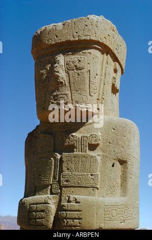 Tiahuanaco, 400-900 n. Chr., Bolivien, Südamerika Stockfoto