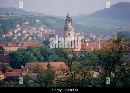 Schloss Cesky Krumlov, Tschechische Republik, Europa Stockfoto