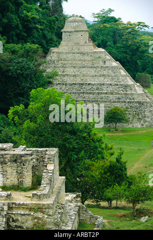 Tempel der Inschriften (Maya), Palenque, Mexiko, Mittelamerika Stockfoto