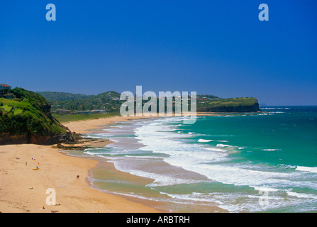 Warriwood, einer von Sydneys nördlichen Surfstrände, Sydney, New South Wales, Australien Stockfoto