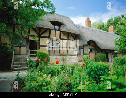 Anne Hathaway Hütte, Stratford-upon-Avon, Warwickshire, England, UK, Europa Stockfoto