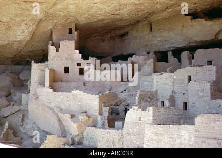Cliff Palastruine, Mesa Verde, Mesa Verde Nationalpark, Colorado, Vereinigte Staaten (USA) Stockfoto