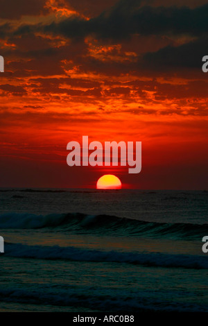 Sonnenaufgang am australischen Ostküste am Long Reef auf Sydney s Strände im Norden Stockfoto