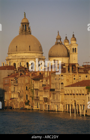 Canal Grande und Campo D. Salute, Santa Maria Della Salute-Kirche von der Accademia-Brücke, Venedig, Veneto, Italien Stockfoto