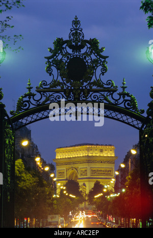 Arc de Triomphe, Paris, Frankreich, Europa Stockfoto