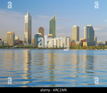 Skyline der Stadt, Perth, Western Australia, Australien Stockfoto