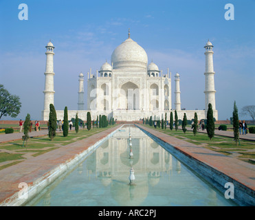 Das Taj Mahal, Agra, Uttar Pradesh Zustand, Indien Stockfoto