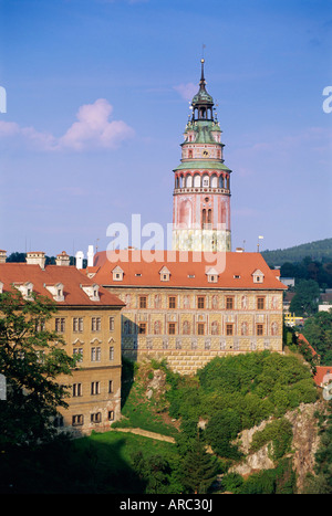 Krumauer Burg, Cesky Krumlov, Süd-Böhmen, Tschechische Republik, Europa Stockfoto
