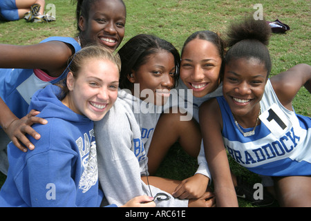 Miami Florida, Tropical Park, Greater Miami Athletic Conference, Meisterschaften, Leichtathletik, Sport, Leistung, Unterhaltung, High School, Campus, Studenten Stockfoto