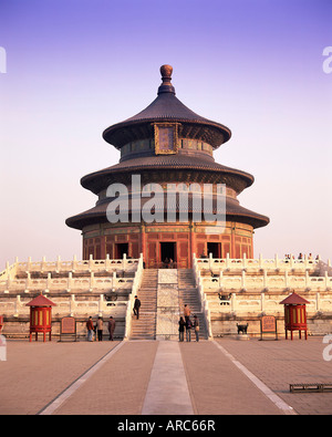 Die Halle des Gebets für gute Ernten, Himmelstempel, Tiantan Gongyuan, UNESCO-Weltkulturerbe, Peking, China, Asien Stockfoto