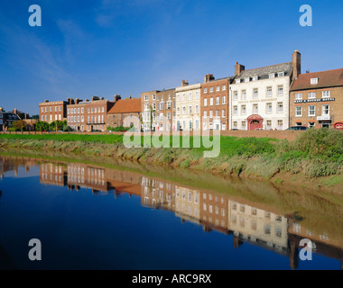 North Brink, einer von Englands besten georgianischen Straßen, Wisbech, Cambridgeshire, England Stockfoto