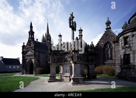 Guimiliau (Finistère), Enclos Paroissial, Stockfoto