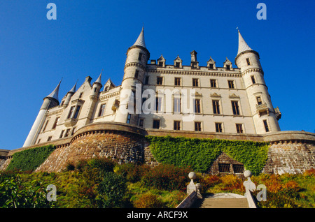 Dunrobin Castle und einen Garten, in der Nähe von Golspie, Sutherland, Region Highlands, Schottland, UK, Europa Stockfoto