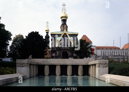 Darmstadt, Mathildenhöhe, militärischen Kapelle Stockfoto