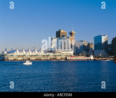 Skyline der Stadt, Vancouver, Britisch-Kolumbien, Kanada Stockfoto
