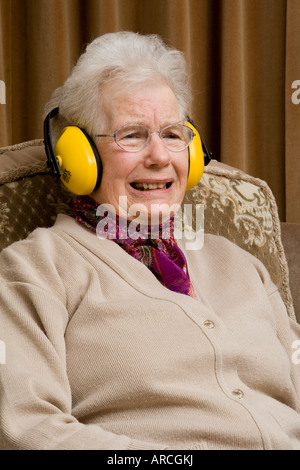 Gehörschutz. Stockfoto