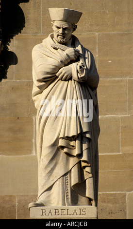 François Rabelais (c. 1494 - 9 April 1553) war ein großer Schriftsteller der französischen Renaissance, Arzt und Humanist. Stockfoto