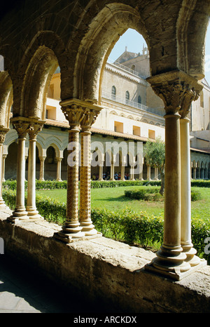 12. Jahrhunderts normannische Architektur, Klöster Kathedrale, Monreale, Sizilien, Italien, Europa Stockfoto