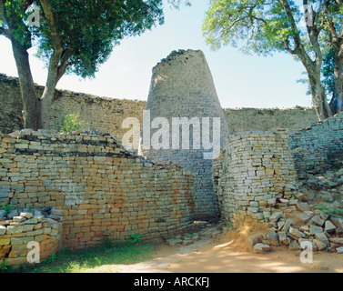 Die Ruinen von Great Zimbabwe, Simbabwe Stockfoto