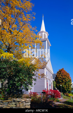 Kirche, Dorf Wiscasset, Maine, New England, USA Stockfoto