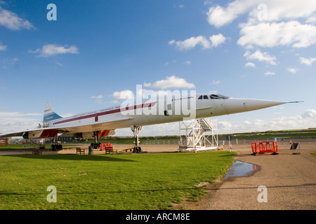 Concord, erste Überschall-Passagierflugzeug Sackler Duxford Imperial War Museum, Cambridgeshire GB UK Stockfoto