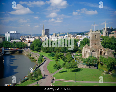 Stadtzentrum von Burg grün, Bristol, Avon, England, UK, Europa Stockfoto