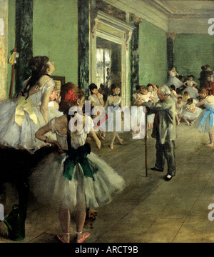 Degas Tanzklasse Leinwandbild – Gerahmt, Made In Italy, Individuell Anfertigbar