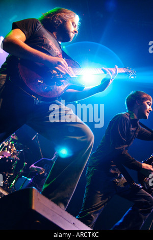 Funeral For A Friend Schlagzeile den Geschmack des Chaos Tour Cardiff International Arena South Wales UK Stockfoto