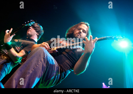 Funeral For A Friend Schlagzeile den Geschmack des Chaos Tour Cardiff International Arena South Wales UK Stockfoto