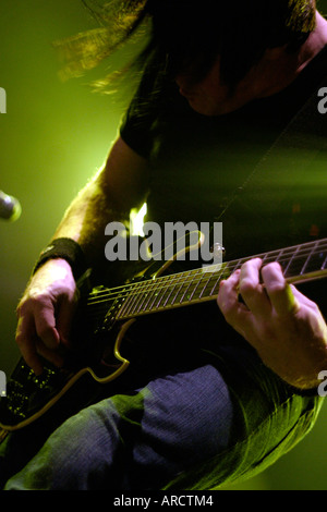 Funeral For A Friend Schlagzeile den Geschmack des Chaos Tour Cardiff International Arena South Wales UK Stockfoto